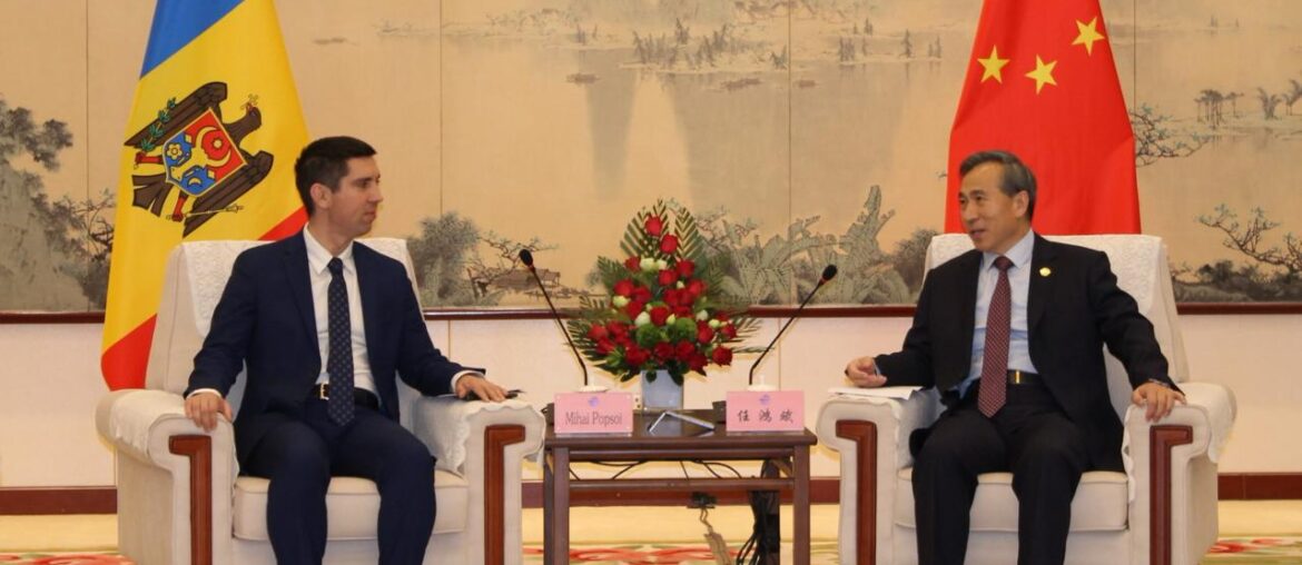 Mihai Popșoi discută la Beijing extinderea cooperării economice și investiționale dintre Republica Moldova și China